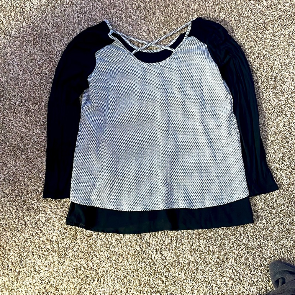Black and white party shirt